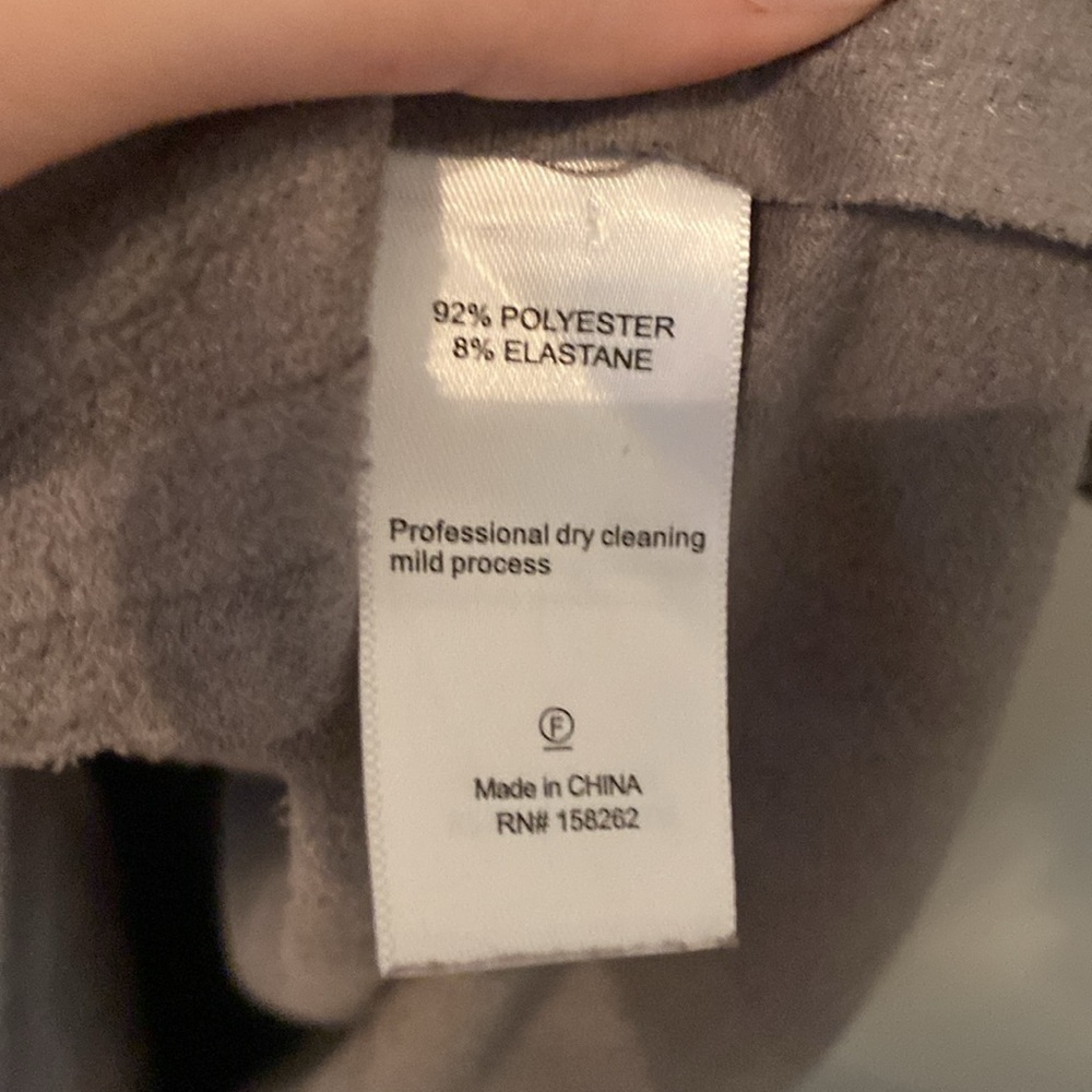 Sincerely Jules Soft Textured Gray Buttoned Wrap … - image 6